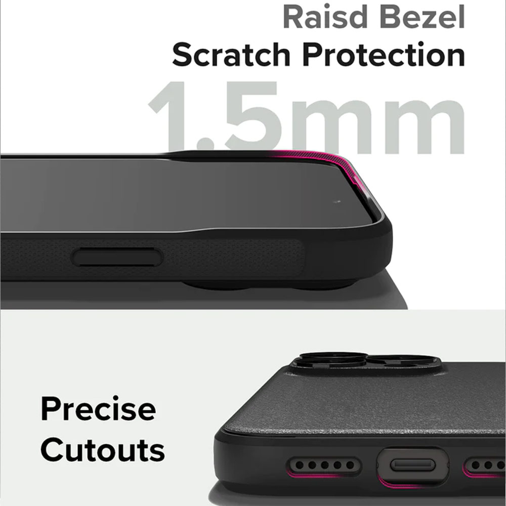 Picture of Apple iPhone 15 Pro 6.1 Case | Ringke Onyx Tough Heavy Duty Slim Light Drop Protection Case for Apple iPhone 15 Pro 6.1 (Black)