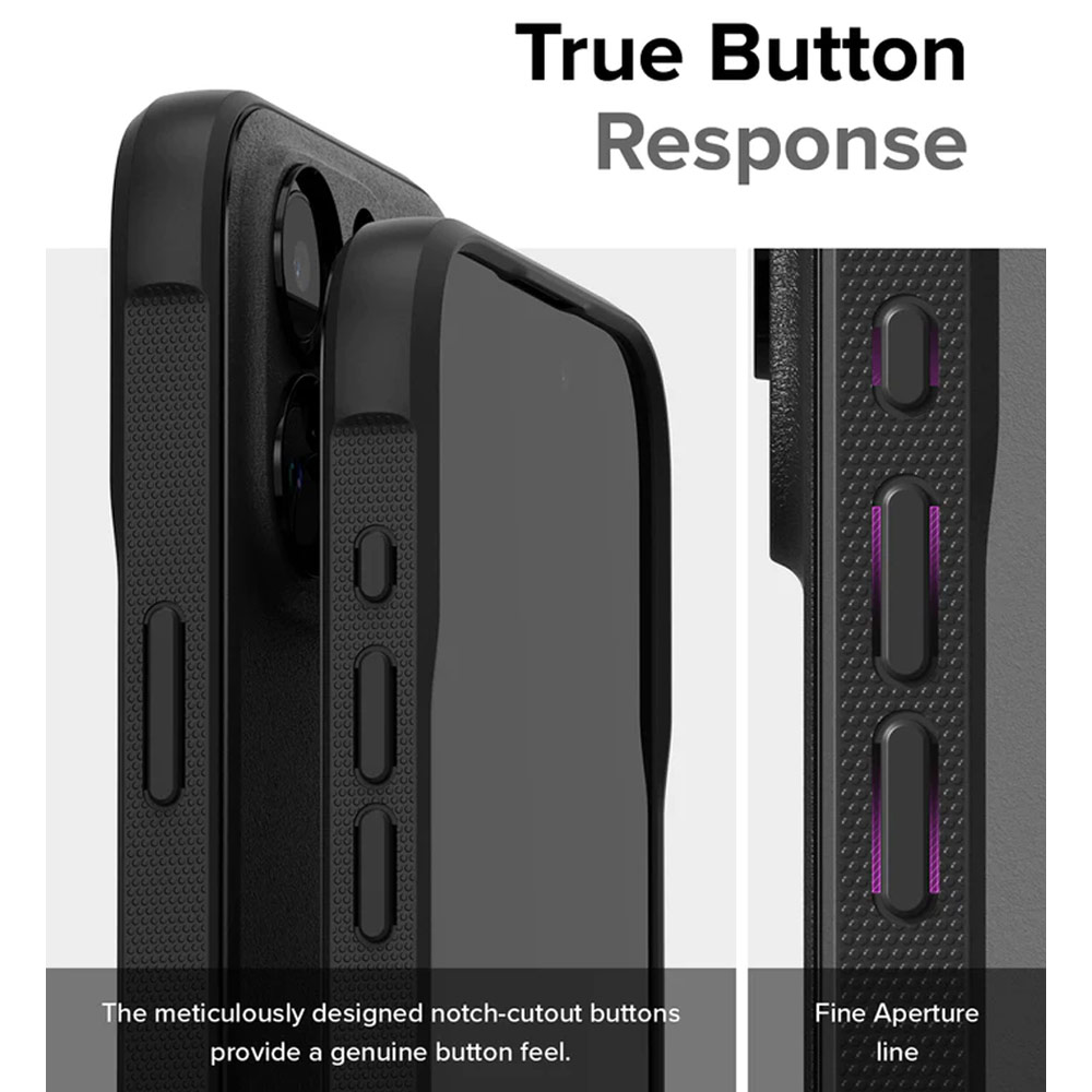 Picture of Apple iPhone 15 Pro 6.1 Case | Ringke Onyx Tough Heavy Duty Slim Light Drop Protection Case for Apple iPhone 15 Pro 6.1 (Black)