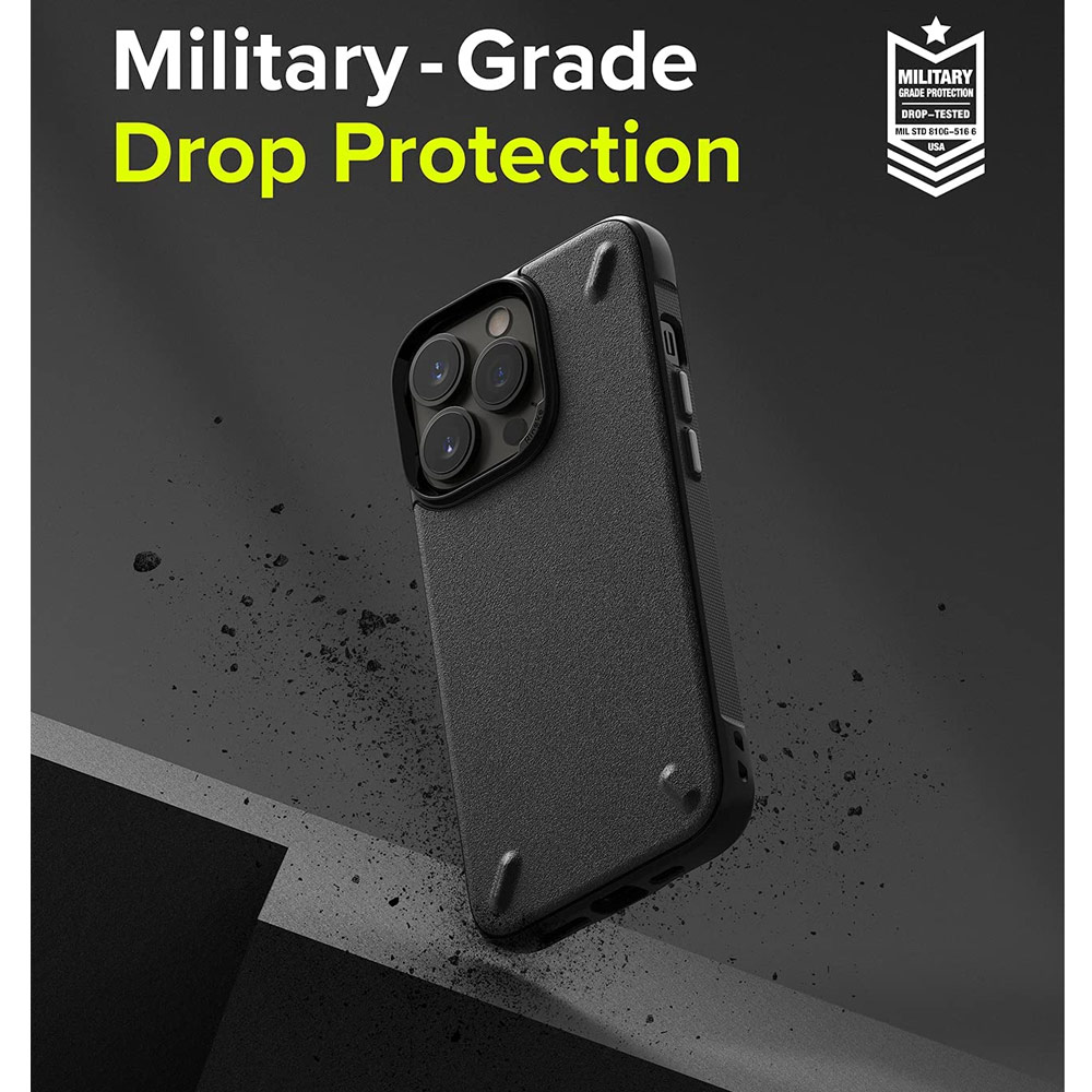 Picture of Apple iPhone 13 Pro 6.1 Case | Ringke Onyx Protection Case for Apple iPhone 13 Pro 6.1 (Black)