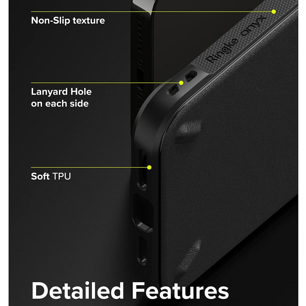 Picture of Apple iPhone 13 Pro Max 6.7 Case | Ringke Onyx Protection Case for Apple iPhone 13 Pro Max 6.7 (Black)