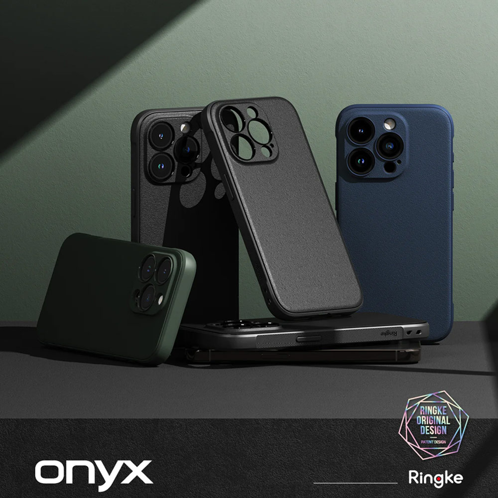 Picture of Apple iPhone 15 Pro 6.1 Case | Ringke Onyx Tough Heavy Duty Slim Light Drop Protection Case for Apple iPhone 15 Pro 6.1 (Navy)