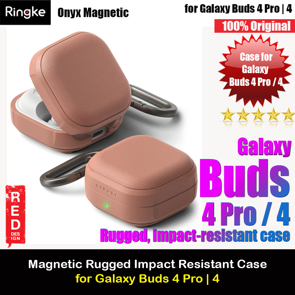 Picture of Ringke Onyx Magnetic Rugged Impact Resistant Case for Samsung Galaxy Buds 4 Pro | 4 (Constant Coral) Samsung Galaxy Buds 4 Pro | 4- Samsung Galaxy Buds 4 Pro | 4 Cases, Samsung Galaxy Buds 4 Pro | 4 Covers, iPad Cases and a wide selection of Samsung Galaxy Buds 4 Pro | 4 Accessories in Malaysia, Sabah, Sarawak and Singapore 