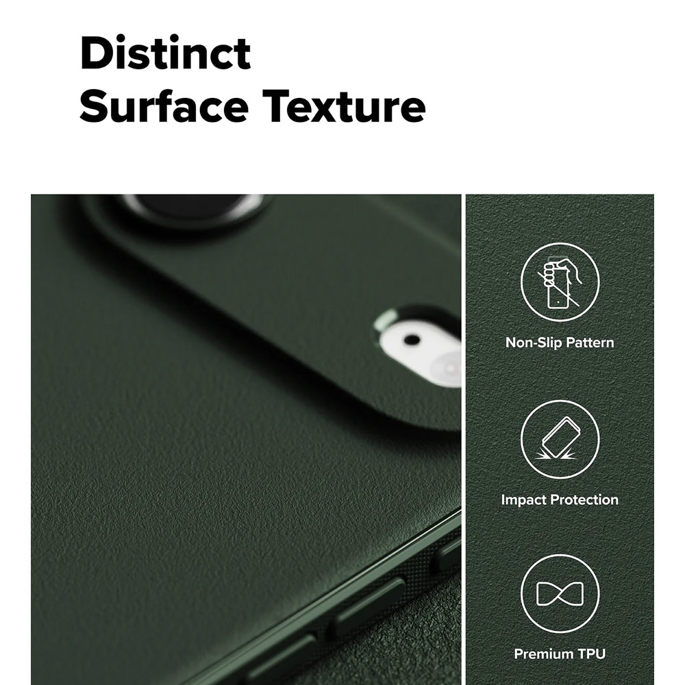 Picture of Apple iPhone Air 6.5 Case | Ringke Onyx TPU Anti Finger Print Anti Slip Drop Protection Case for iPhone 17 Air 6.5 (Dark Green)