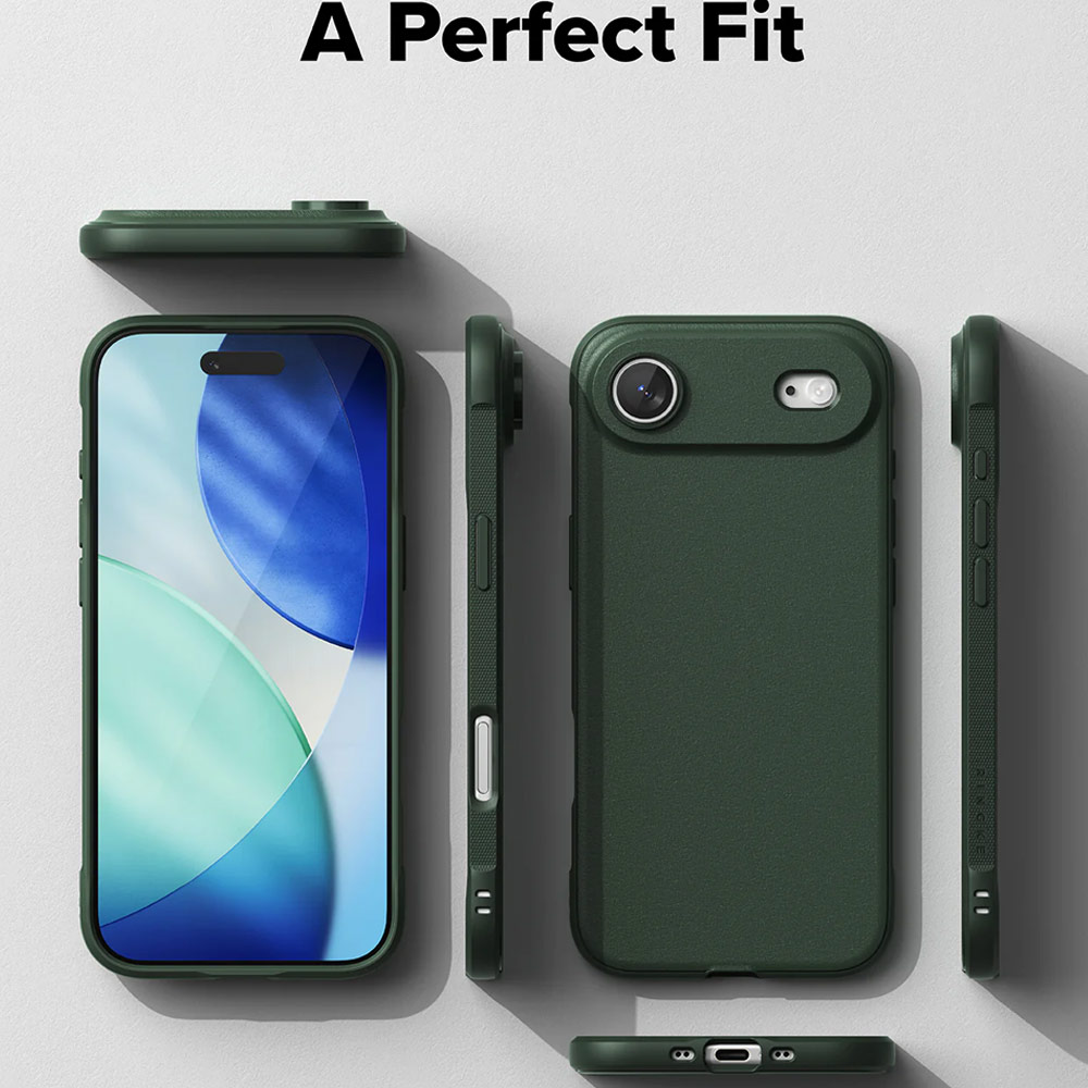 Picture of Apple iPhone Air 6.5 Case | Ringke Onyx TPU Anti Finger Print Anti Slip Drop Protection Case for iPhone 17 Air 6.5 (Dark Green)