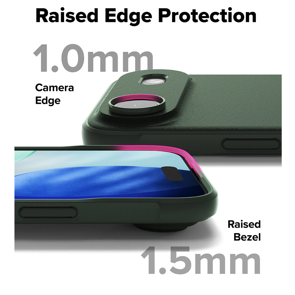 Picture of Apple iPhone Air 6.5 Case | Ringke Onyx TPU Anti Finger Print Anti Slip Drop Protection Case for iPhone 17 Air 6.5 (Dark Green)