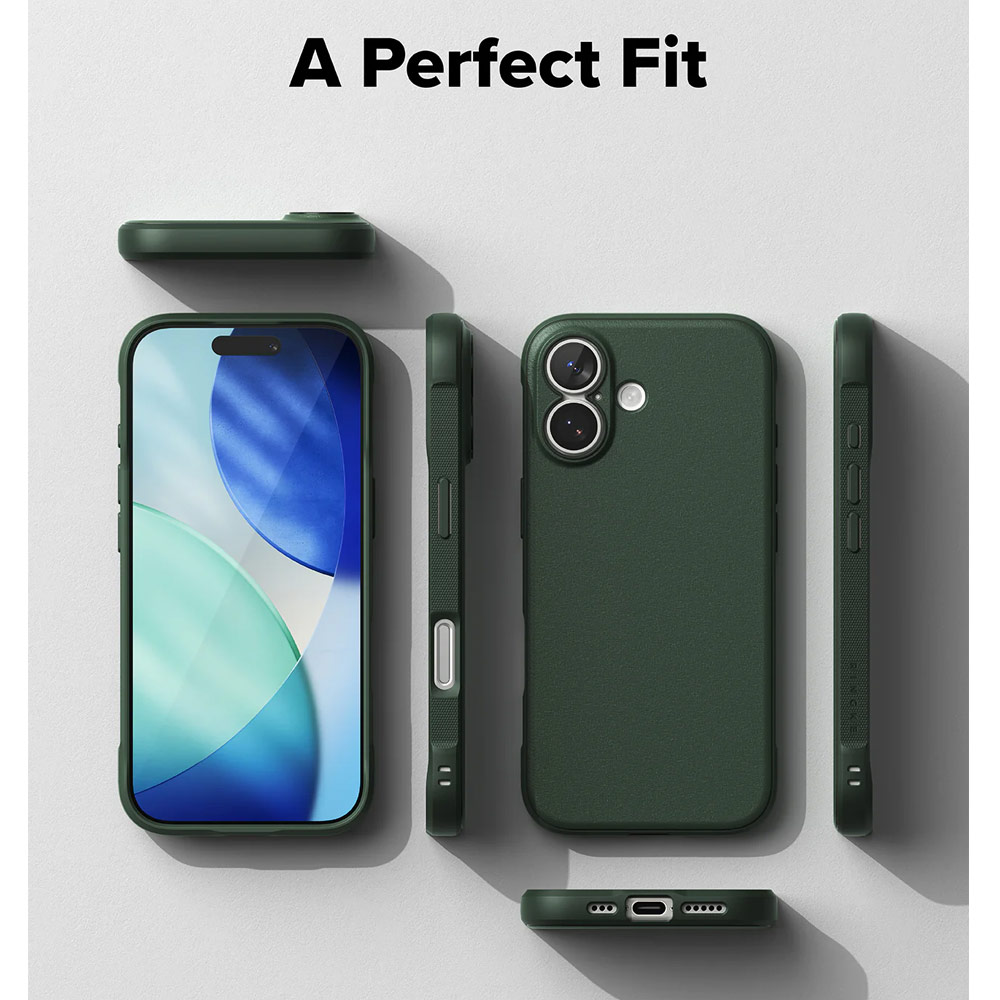 Picture of Apple iPhone 17 6.3 Case | Ringke Onyx TPU Anti Finger Print Anti Slip Drop Protection Case for iPhone 17 6.3 (Dark Green)