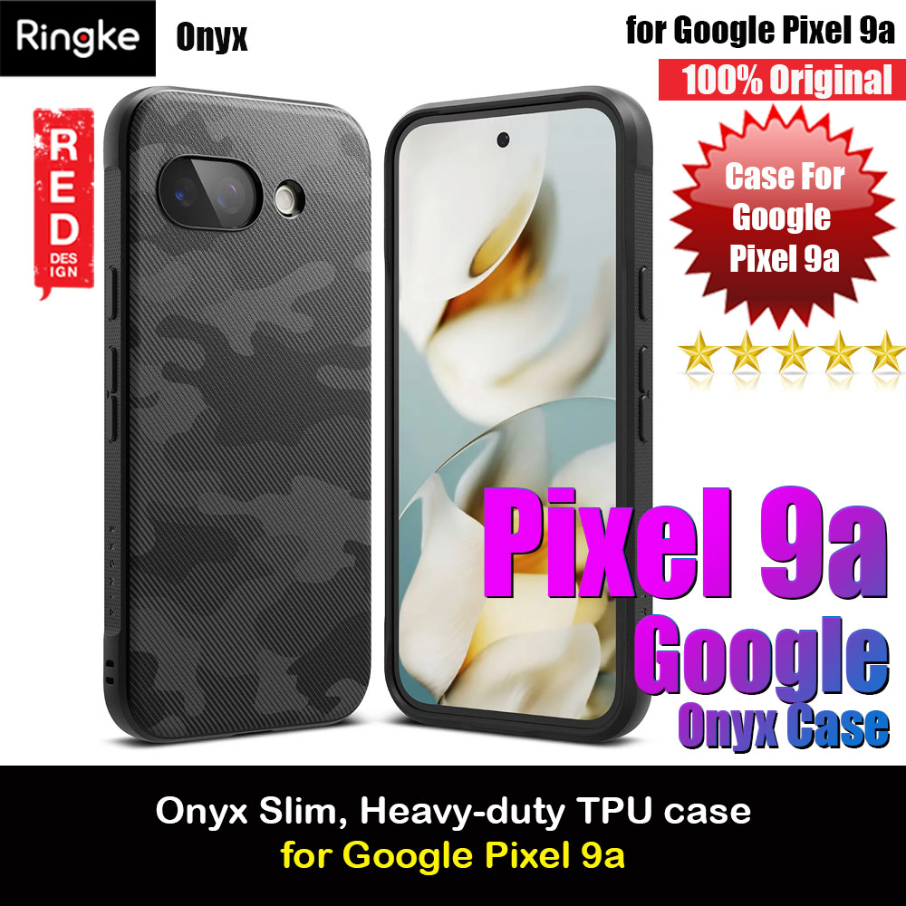Picture of Ringke Onyx Slim Heavy Duty Drop Protection Case for Google Pixel 9a (Camo Black) Google Pixel 9a- Google Pixel 9a Cases, Google Pixel 9a Covers, iPad Cases and a wide selection of Google Pixel 9a Accessories in Malaysia, Sabah, Sarawak and Singapore 