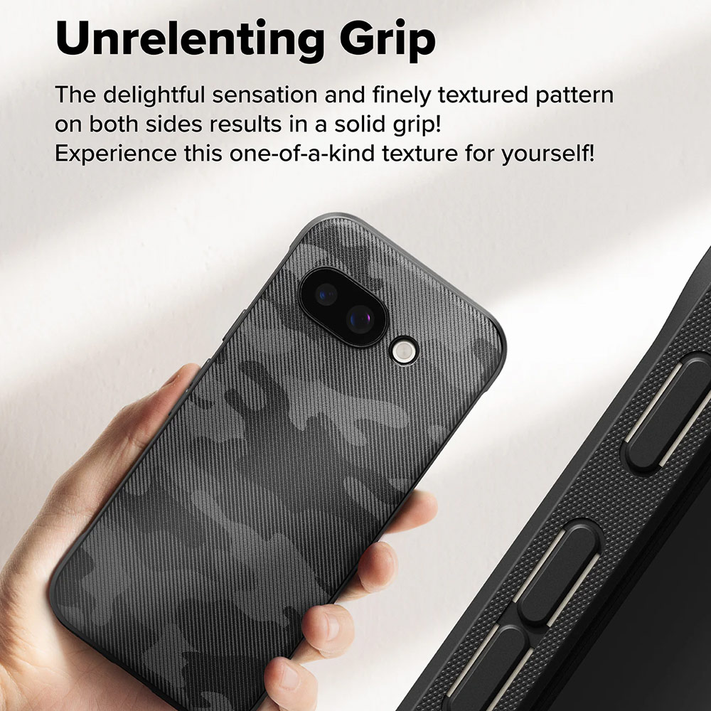 Picture of Google Pixel 9a Case | Ringke Onyx Slim Heavy Duty Drop Protection Case for Google Pixel 9a (Camo Black)