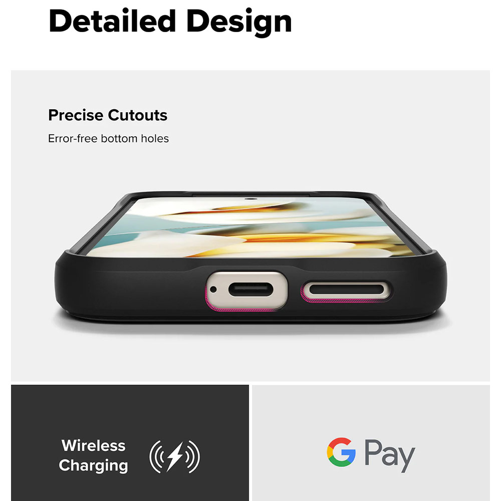 Picture of Google Pixel 9a Case | Ringke Onyx Slim Heavy Duty Drop Protection Case for Google Pixel 9a (Camo Black)