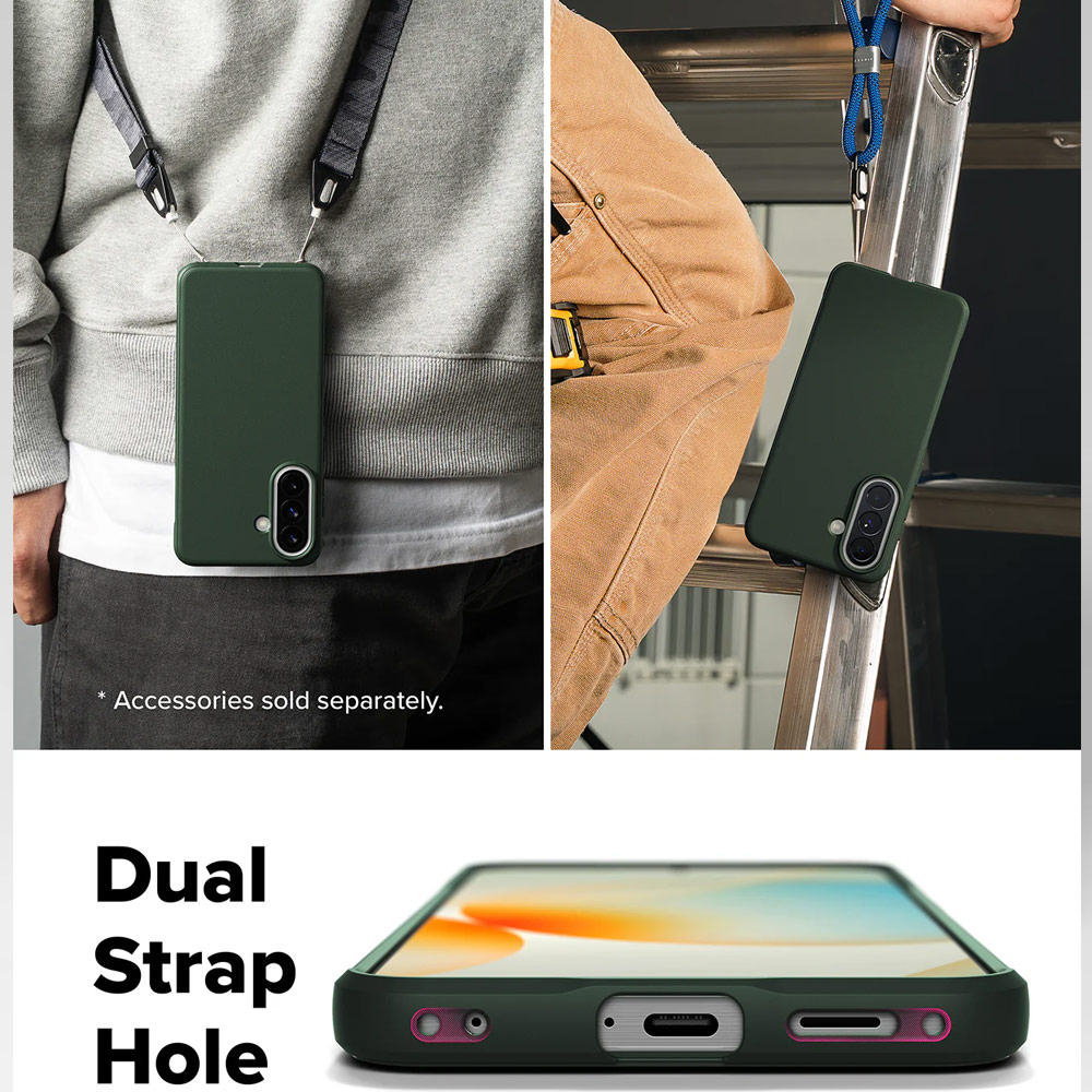 Picture of Samsung Galaxy A57 Case | Ringke Onyx Slim TPU Protection Case for Samsung Galaxy A57 (Dark Green)