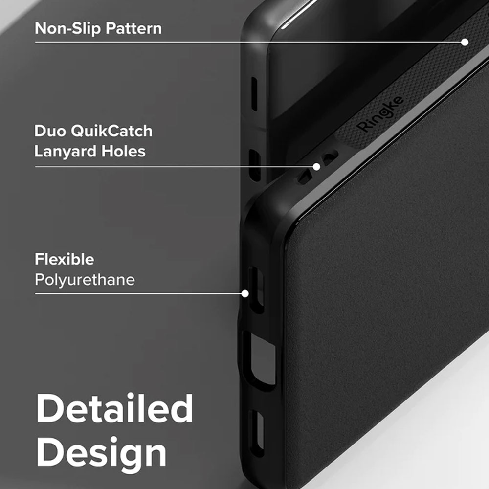 Picture of Google Pixel 7a  | Ringke Onyx Slim and Lightweight TPU  Drop Protection for Google Pixel 7a (Black)