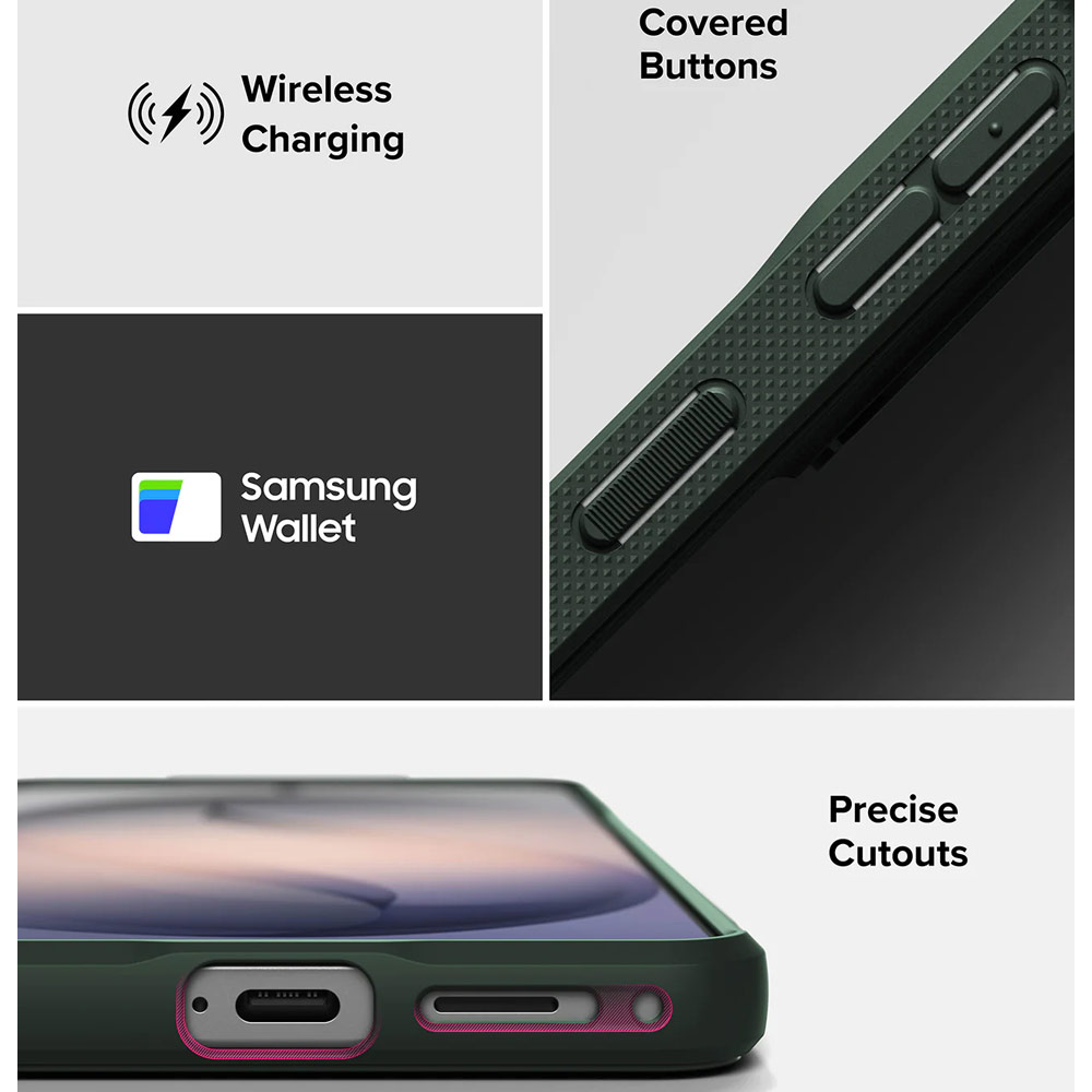 Picture of Samsung Galaxy S26 Case | Ringke Onyx Slim TPU Protection Case for Samsung Galaxy S26 (Dark Green)