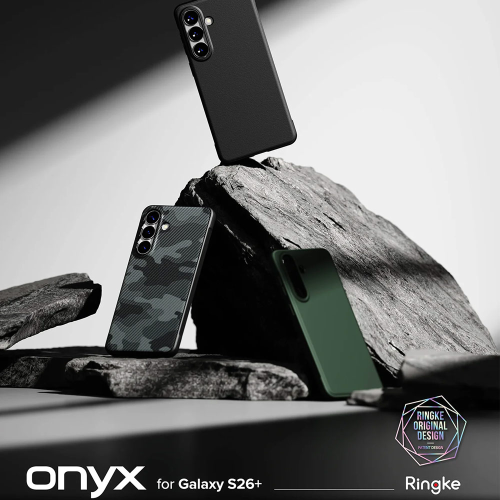 Picture of Samsung Galaxy S26 Plus Case | Ringke Onyx Slim TPU Protection Case for Samsung Galaxy S26 Plus (Camo Black)