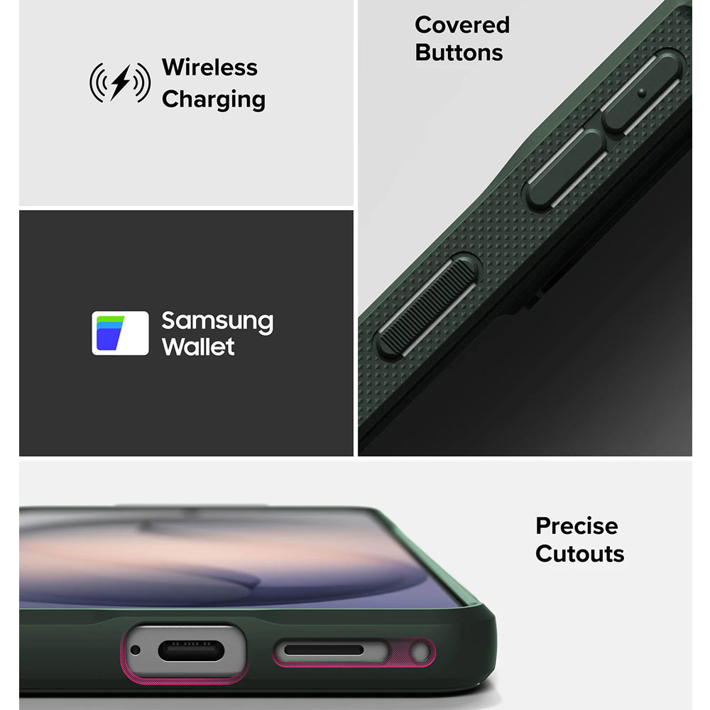 Picture of Samsung Galaxy S26 Plus Case | Ringke Onyx Slim TPU Protection Case for Samsung Galaxy S26 Plus (Dark Green)