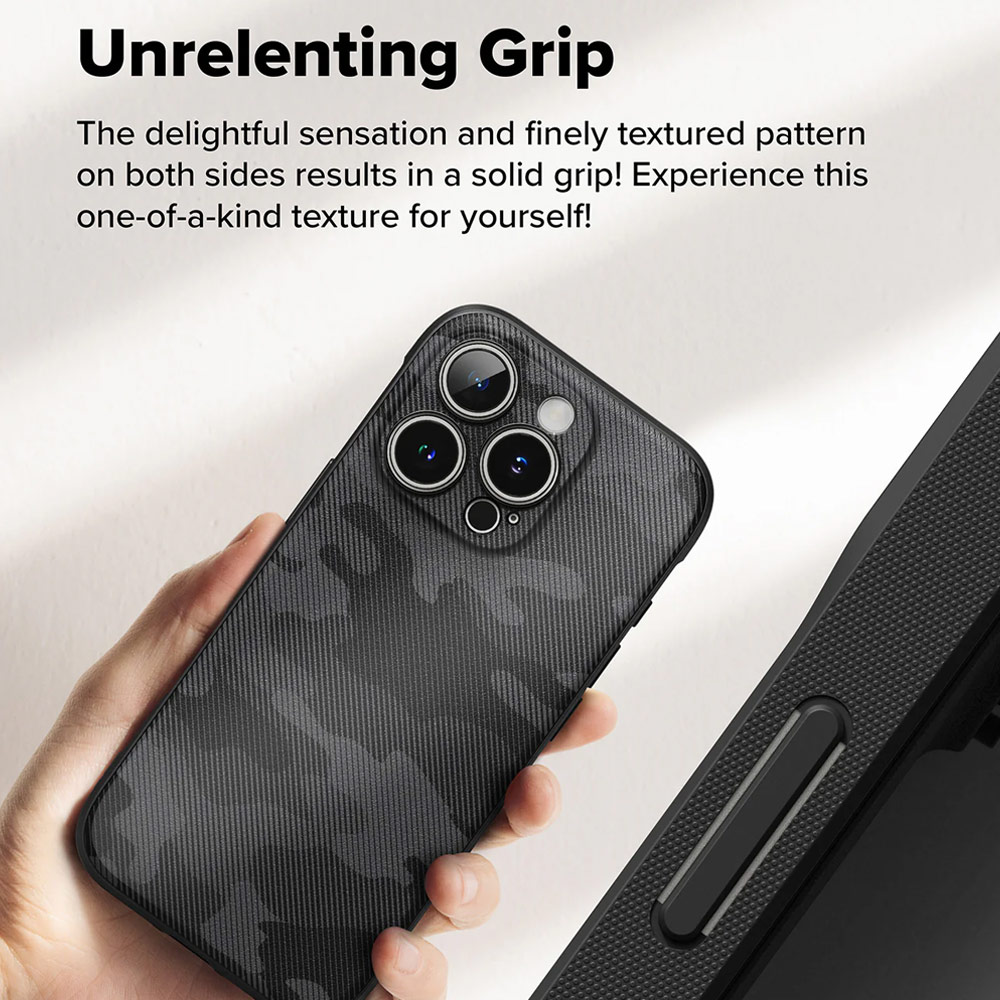 Picture of Apple iPhone 16 Pro Max 6.9 Case | Ringke Onyx Design Tough Heavy Duty Slim Light Drop Protection Case for Apple iPhone 16 Pro Max 6.9 (Camo Black)