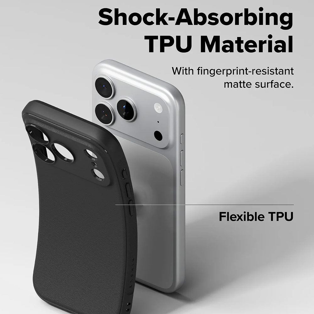 Picture of Apple iPhone 17 Pro 6.3 Case | Ringke Onyx Magnetic TPU Anti Finger Print Anti Slip Drop Protection Case for iPhone 17 Pro 6.3 (Black)