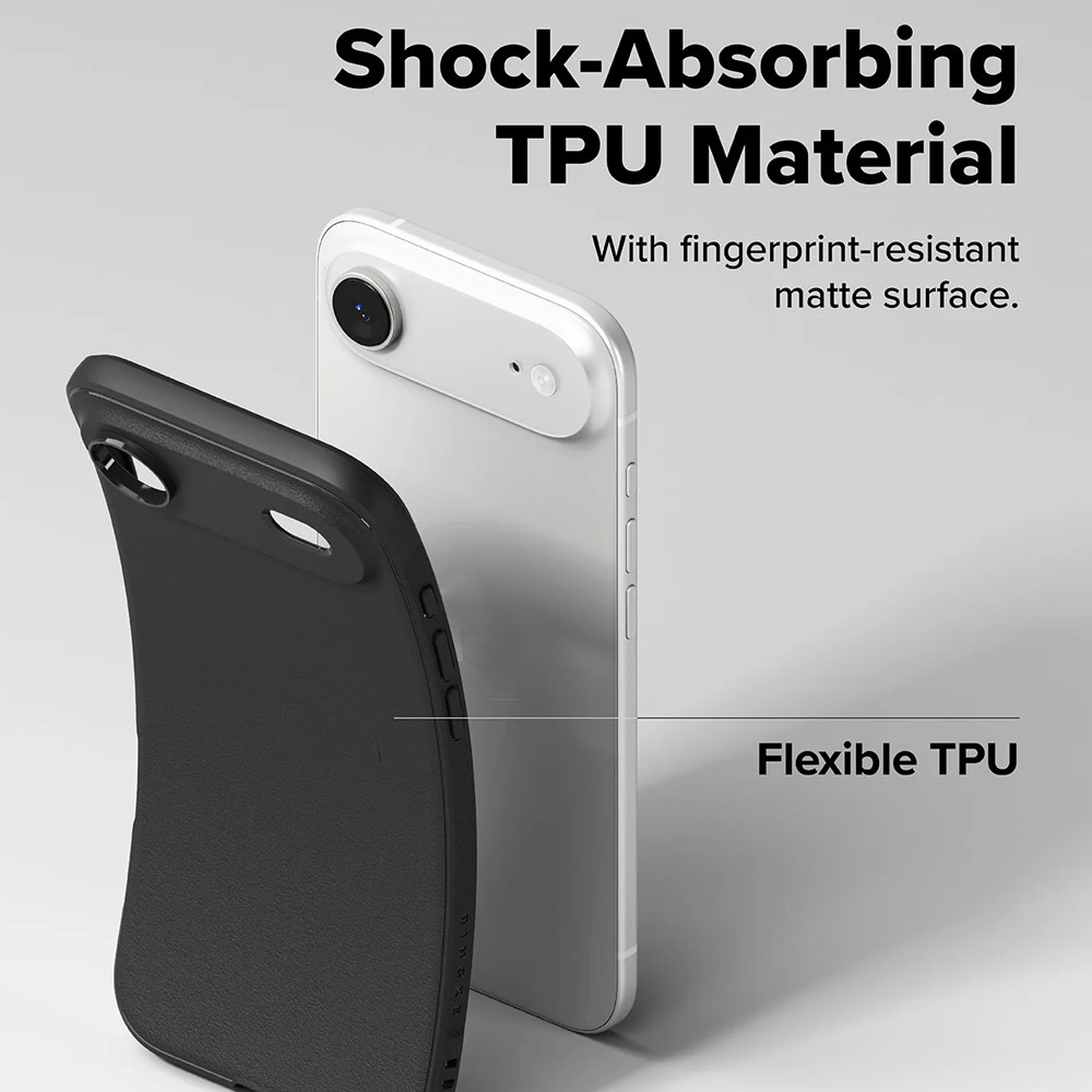 Picture of Apple iPhone Air 6.5 Case | Ringke Onyx Magnetic TPU Anti Finger Print Anti Slip Drop Protection Case for iPhone Air 6.5 (Black)