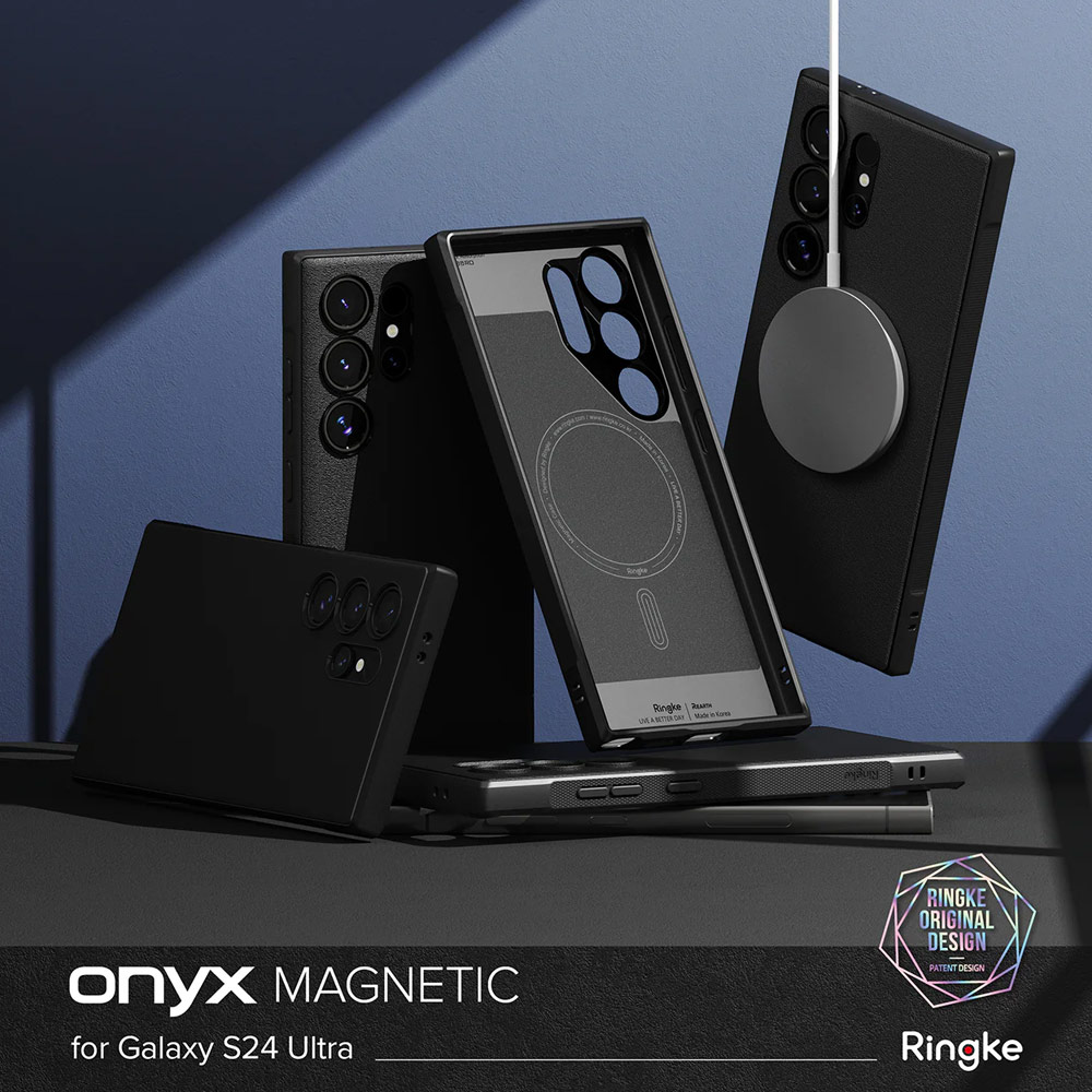 Picture of Samsung Galaxy S24 Ultra Case | Ringke Onyx Magnetic Heavy Duty Protection Case for Samsung Galaxy S24 Ultra (Black)