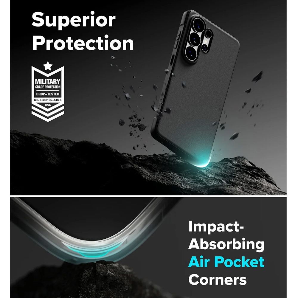 Picture of Samsung Galaxy S26 Ultra Case | Ringke Onyx Magnetic Slim TPU Protection Case for Samsung Galaxy S26 Ultra (Black)