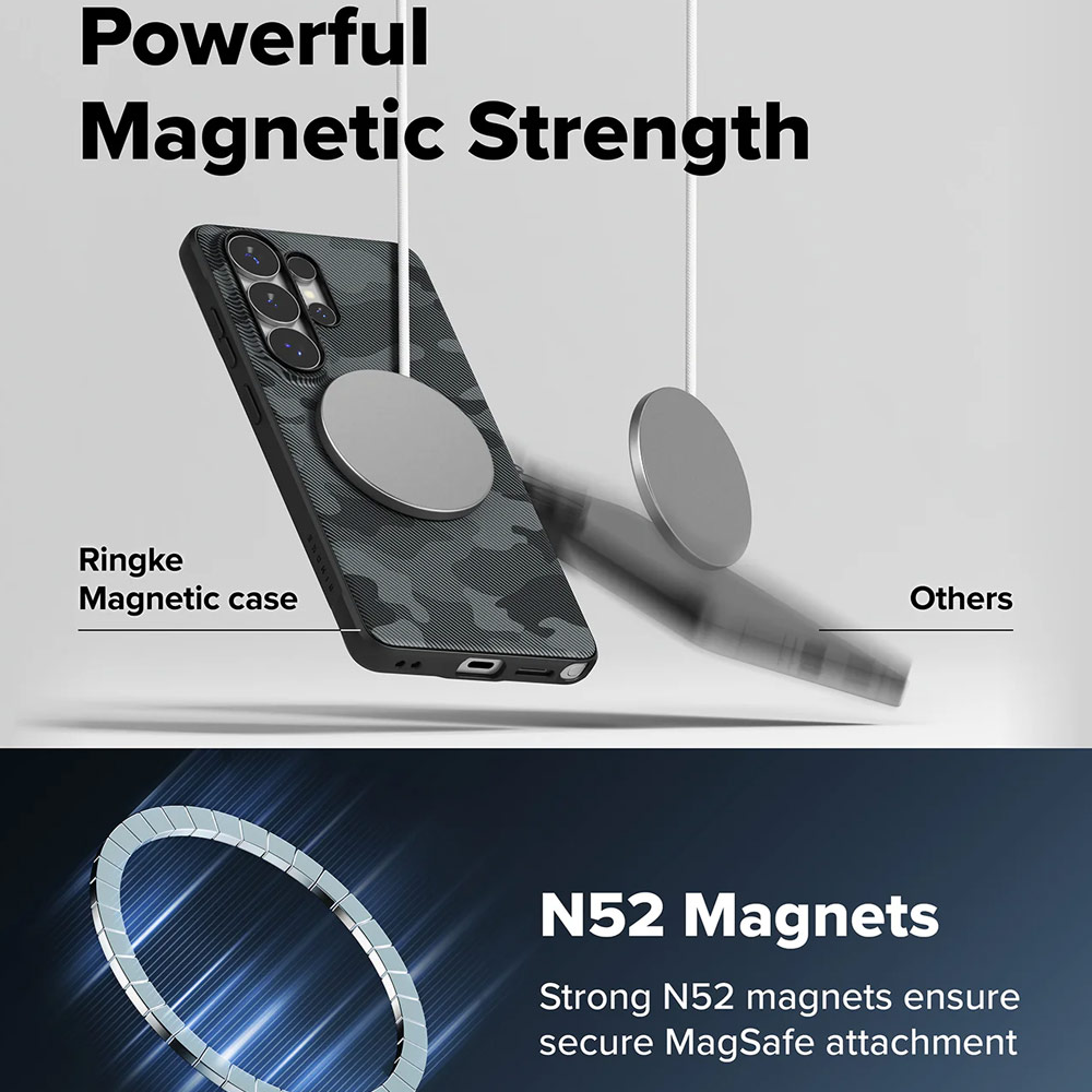 Picture of Samsung Galaxy S26 Ultra Case | Ringke Onyx Magnetic Slim TPU Protection Case for Samsung Galaxy S26 Ultra (Camo Black)