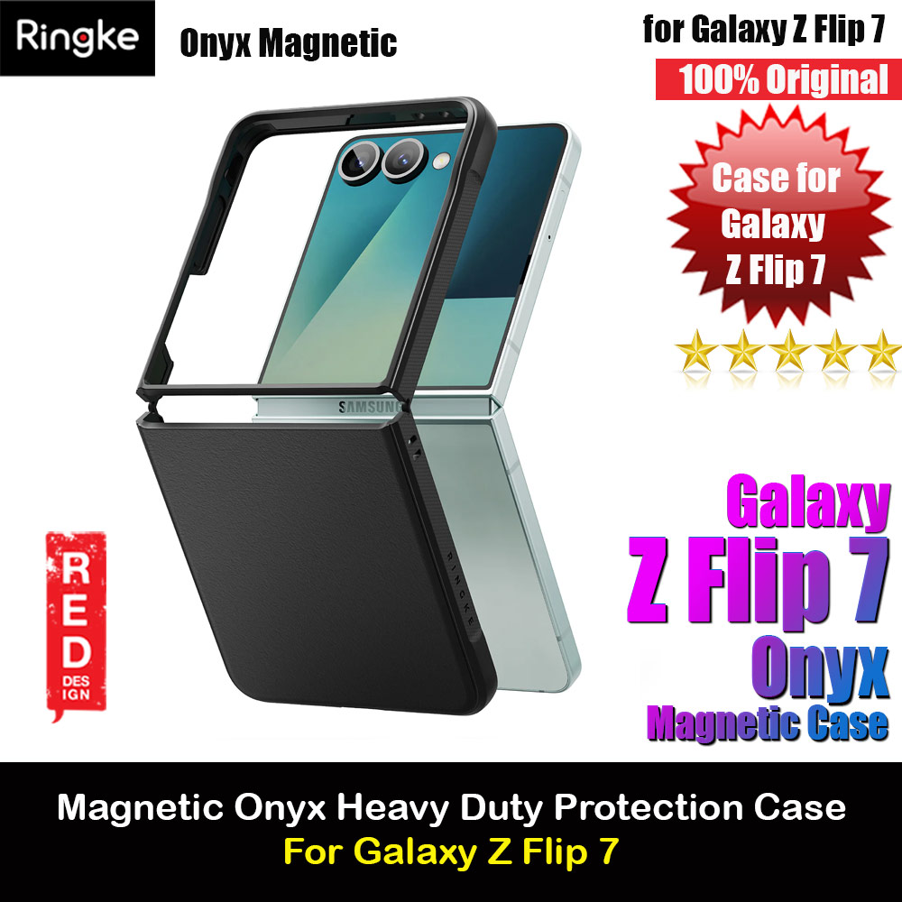 Picture of Ringke Onyx Magnetic Heavy Duty Case for Samsung Galaxy Z Flip 7 (Black) Samsung Galaxy Z Flip 7- Samsung Galaxy Z Flip 7 Cases, Samsung Galaxy Z Flip 7 Covers, iPad Cases and a wide selection of Samsung Galaxy Z Flip 7 Accessories in Malaysia, Sabah, Sarawak and Singapore 
