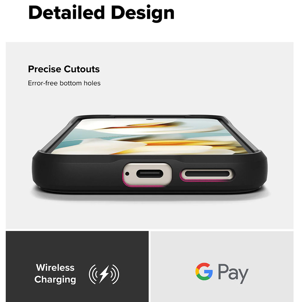 Picture of Google Pixel 9a Case | Ringke Onyx Magnetic  Slim Heavy Duty Drop Protection Case for Google Pixel 9a (Black)