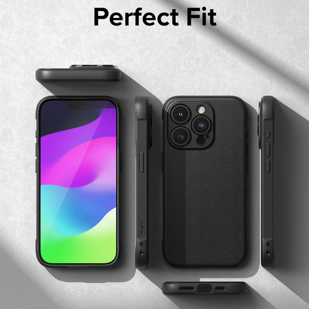 Picture of Apple iPhone 15 Pro 6.1 Case | Ringke Onyx Magnetic Tough Heavy Duty Slim Light Drop Protection Case for iPhone 15 Pro 6.1 (Black)