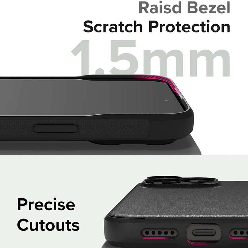 Picture of Apple iPhone 15 Pro 6.1 Case | Ringke Onyx Magnetic Tough Heavy Duty Slim Light Drop Protection Case for iPhone 15 Pro 6.1 (Black)