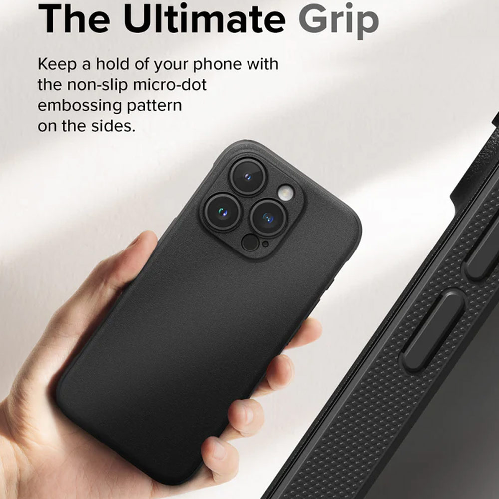 Picture of Apple iPhone 15 Pro 6.1 Case | Ringke Onyx Magnetic Tough Heavy Duty Slim Light Drop Protection Case for iPhone 15 Pro 6.1 (Black)