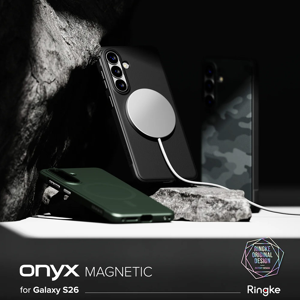 Picture of Samsung Galaxy S26 Case | Ringke Onyx Magnetic Slim TPU Protection Case for Samsung Galaxy S26 (Camo Black)