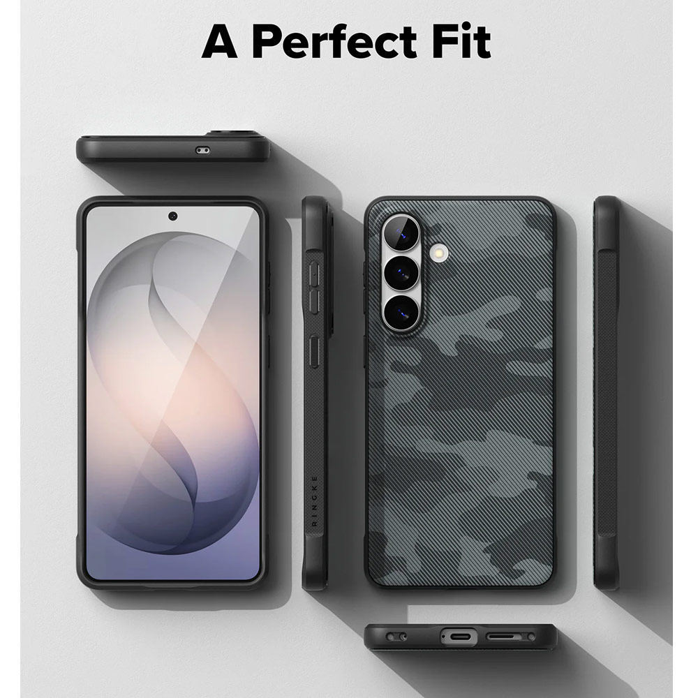 Picture of Samsung Galaxy S26 Case | Ringke Onyx Magnetic Slim TPU Protection Case for Samsung Galaxy S26 (Camo Black)