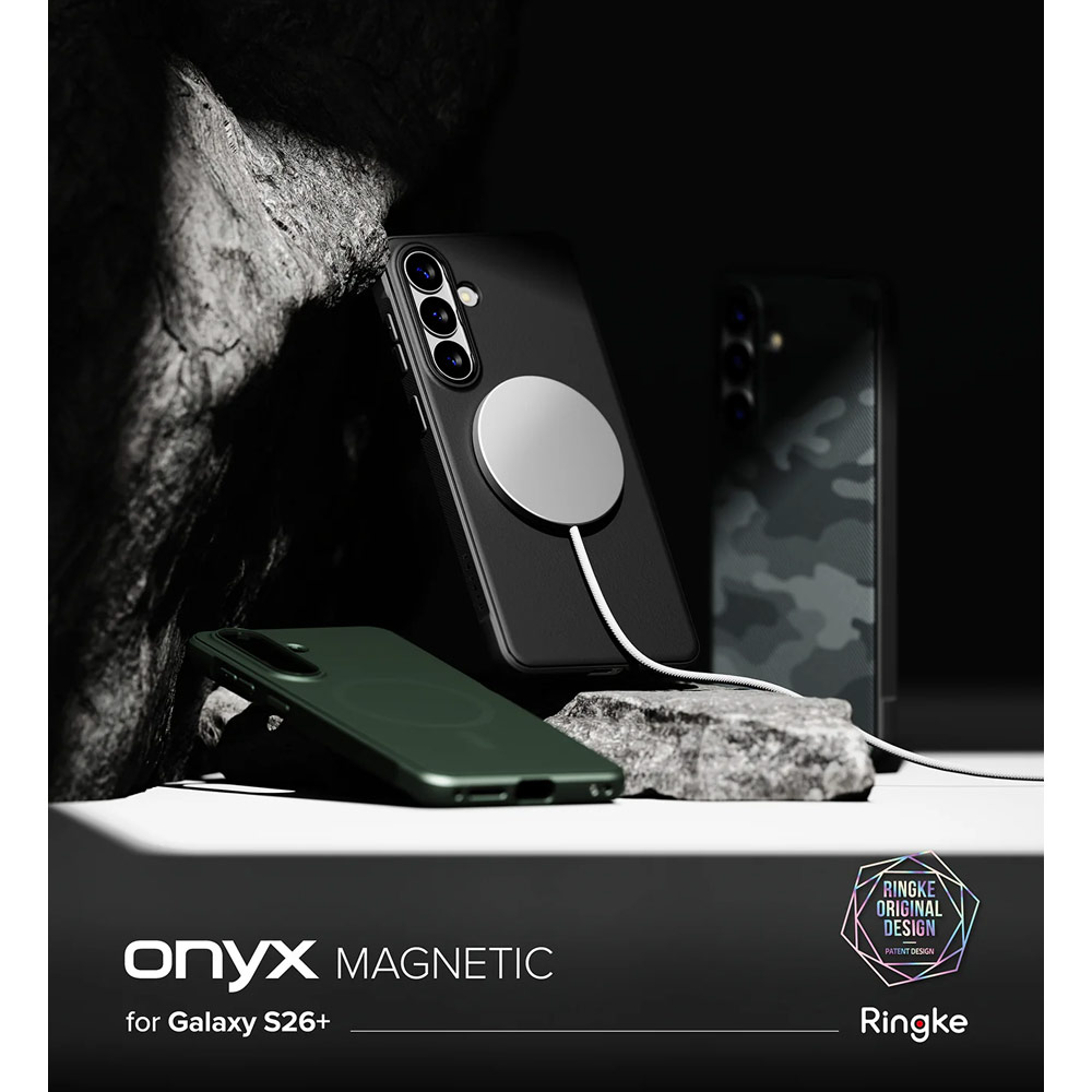 Picture of Samsung Galaxy S26 Plus Case | Ringke Onyx Magnetic Slim TPU Protection Case for Samsung Galaxy S26 Plus (Black)