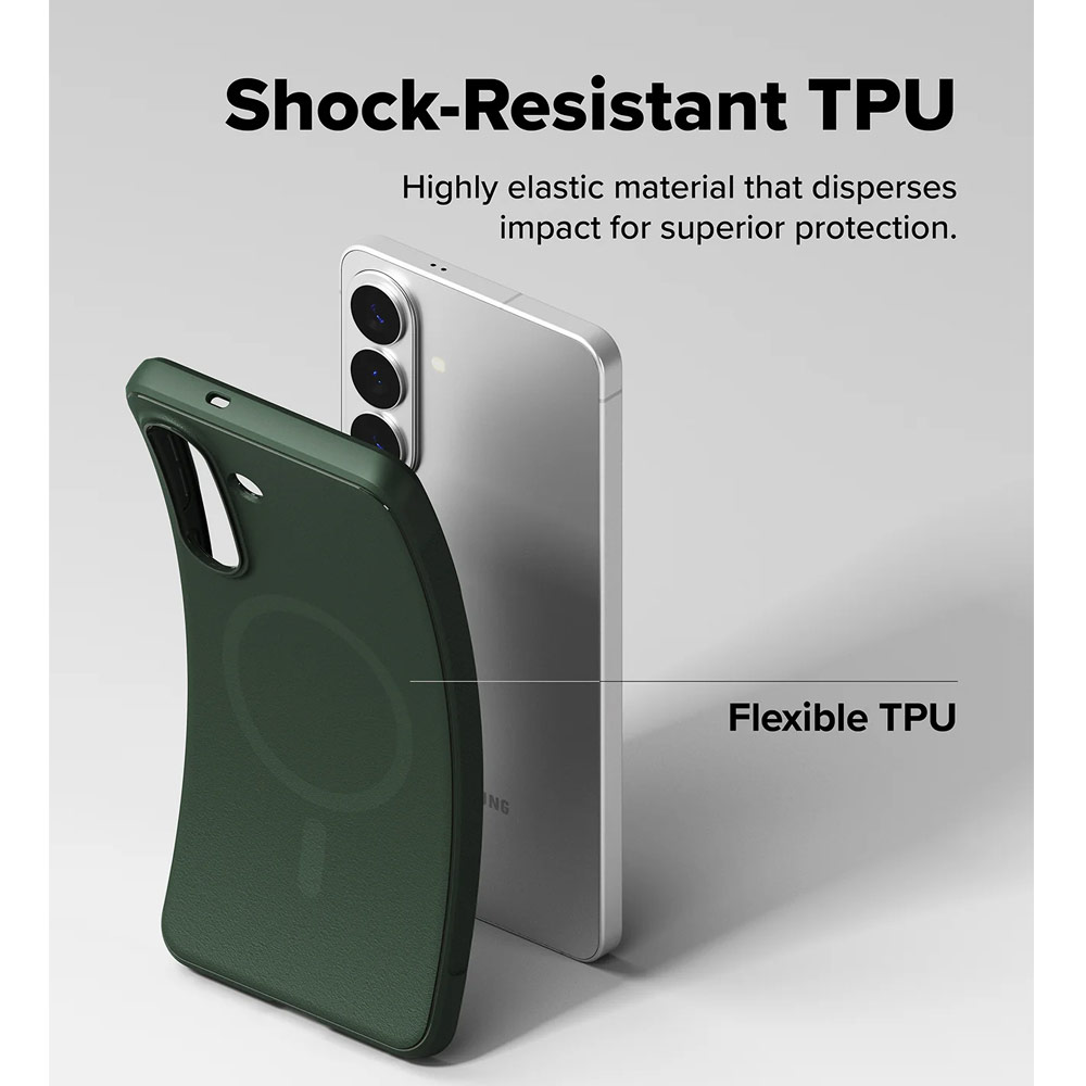 Picture of Samsung Galaxy S26 Plus Case | Ringke Onyx Magnetic Slim TPU Protection Case for Samsung Galaxy S26 Plus (Dark Green)