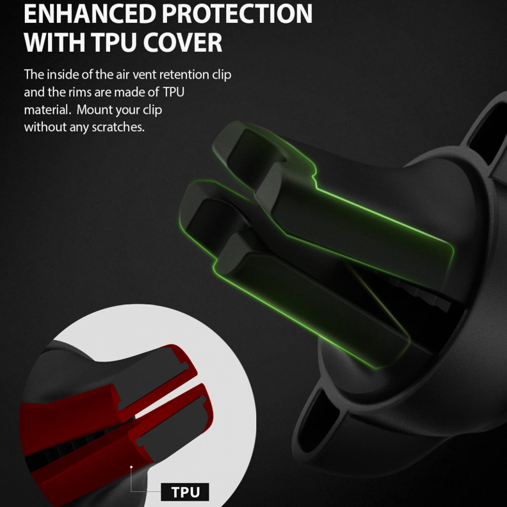 Picture of Apple iPhone 13 Pro Max 6.7 Power Bank | Ringke Magnetic Power Clip Air Vent Car Mounts Holders for Smartphone (Black)