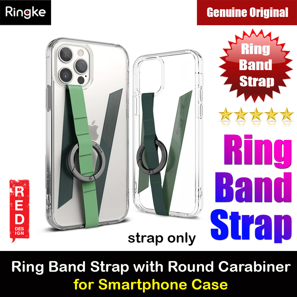 Picture of Ringke Ring Band Strap with Carabiner for Smartphone Case (Mint) Red Design- Red Design Cases, Red Design Covers, iPad Cases and a wide selection of Red Design Accessories in Malaysia, Sabah, Sarawak and Singapore 