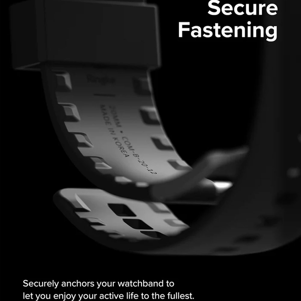 Picture of Apple Watch 42mm  | Ringke TPU Rubber One Band Bold Waterproof Sweat Proof Strap for Apple Watch Series 4 5 6 8 42mm 44mm 45mm 49mm Ultra (Orange)