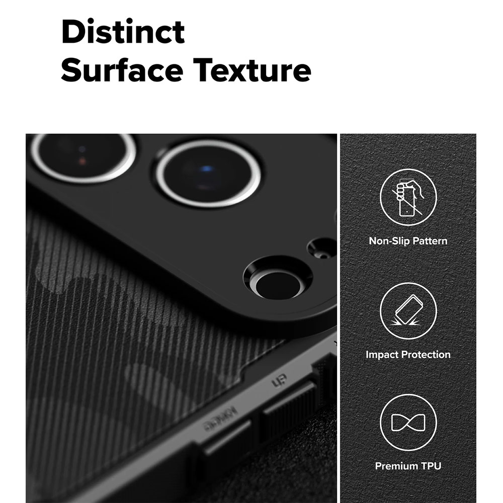 Picture of Apple iPhone 17 Pro 6.3 Case | Ringke Rugged Gear Drop Protection Case for iPhone 17 Pro 6.3 (Camo Black)