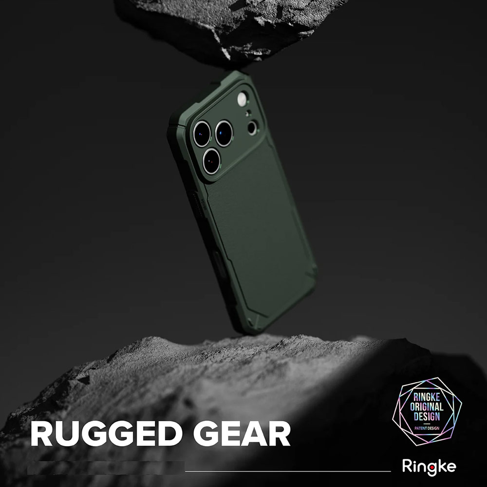 Picture of Apple iPhone 17 Pro 6.3 Case | Ringke Rugged Gear Drop Protection Case for iPhone 17 Pro 6.3 (Dark Green)