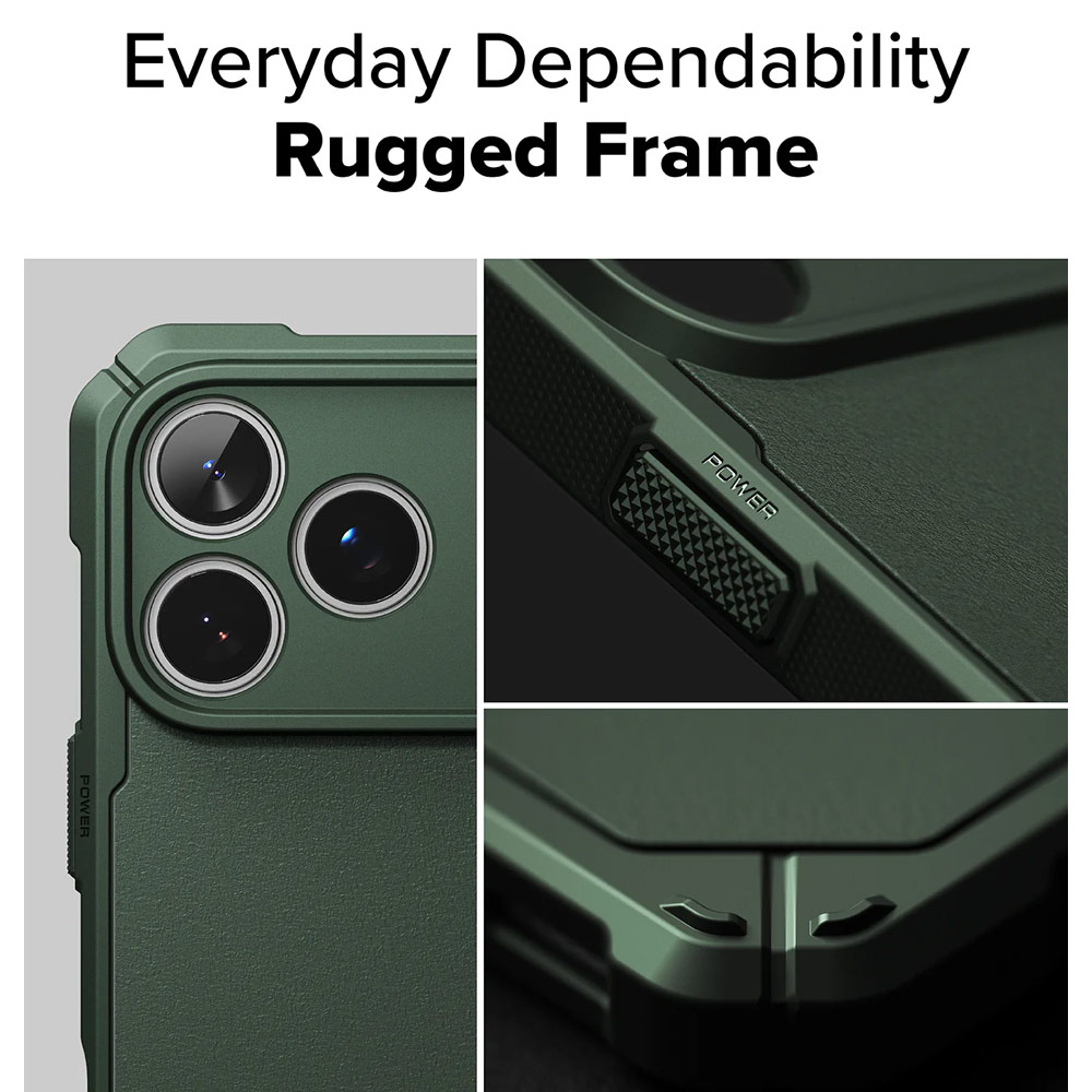 Picture of Apple iPhone 17 Pro Max 6.9 Case | Ringke Rugged Gear Magnetic Compatible Drop Protection Case for iPhone 17 Pro Max 6.9 (Dark Green)