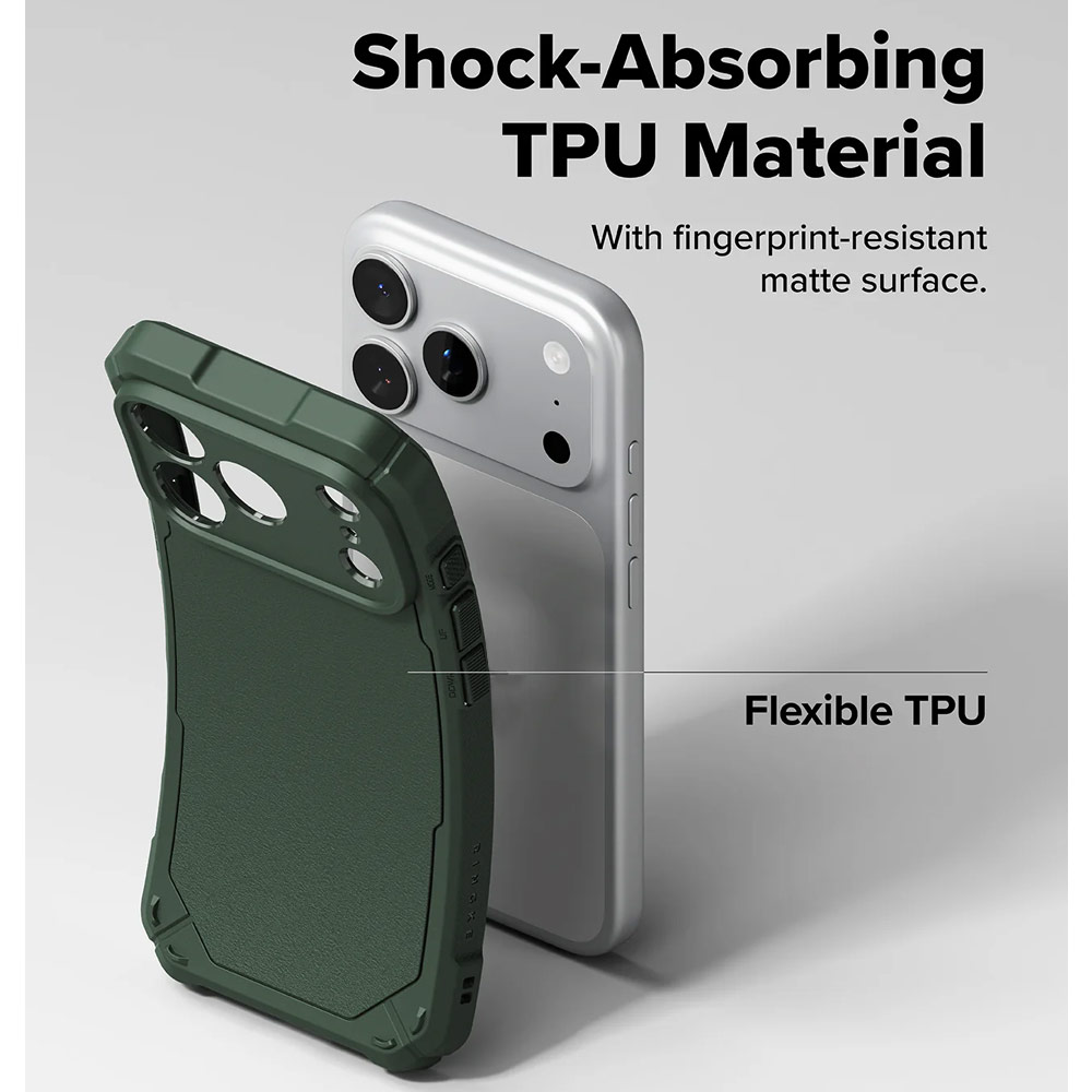 Picture of Apple iPhone 17 Pro Max 6.9 Case | Ringke Rugged Gear Magnetic Compatible Drop Protection Case for iPhone 17 Pro Max 6.9 (Dark Green)