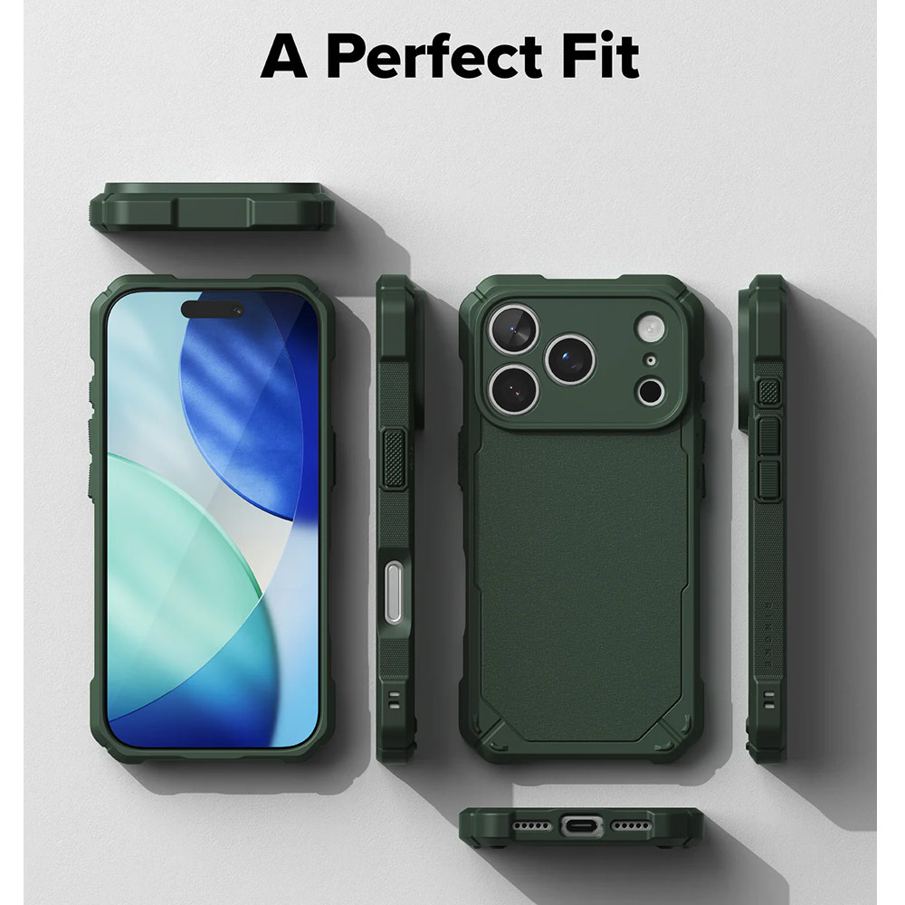 Picture of Apple iPhone 17 Pro Max 6.9 Case | Ringke Rugged Gear Magnetic Compatible Drop Protection Case for iPhone 17 Pro Max 6.9 (Dark Green)