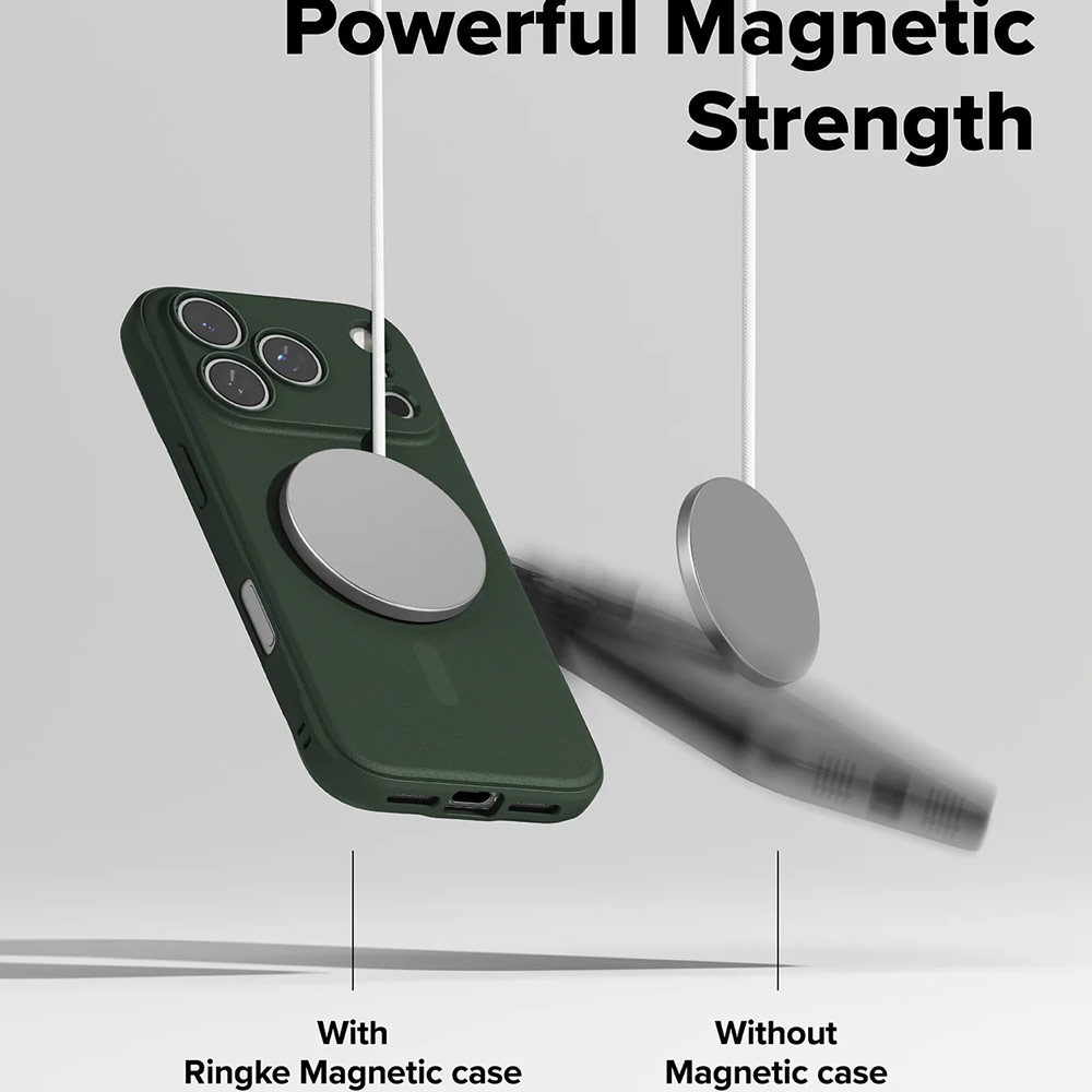 Picture of Apple iPhone 17 Pro Max 6.9 Case | Ringke Rugged Gear Magnetic Compatible Drop Protection Case for iPhone 17 Pro Max 6.9 (Dark Green)