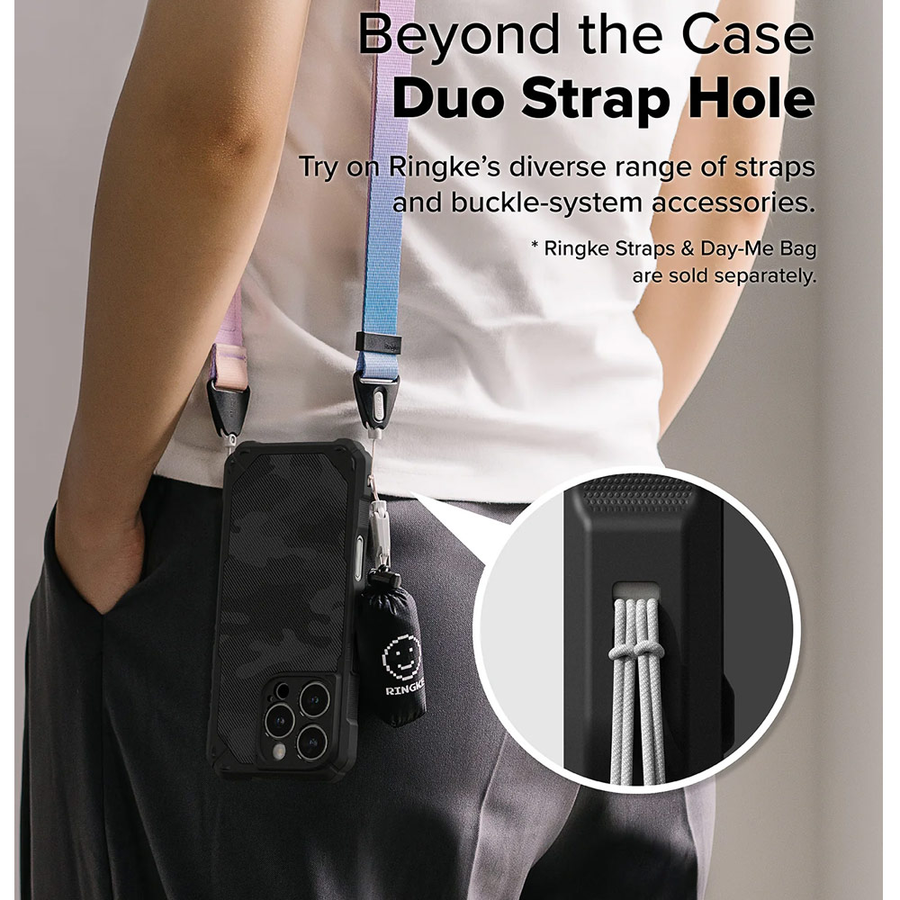 Picture of Apple iPhone 16 Pro Max 6.9 Case | Ringke Rugged Gear Magnetic Charging Compatible Drop Protection Case for Apple iPhone 16 Pro Max 6.9 (Camo Black)