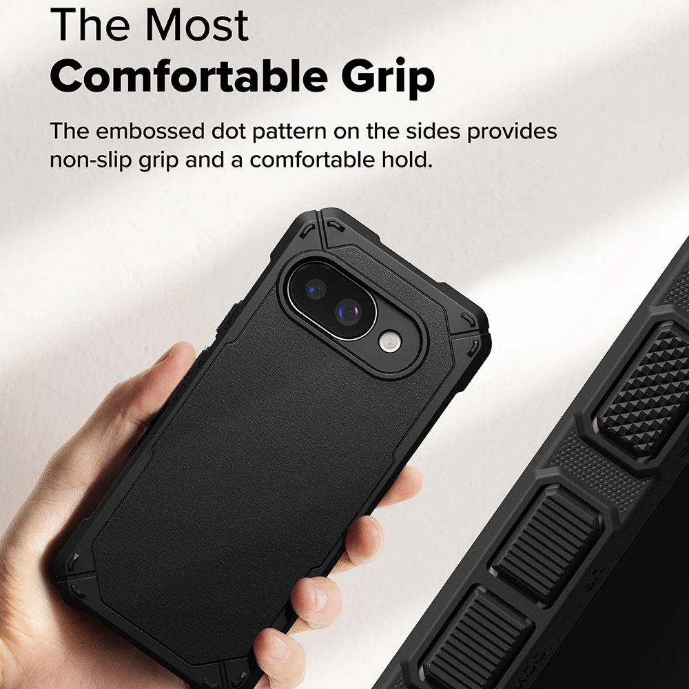 Picture of Google Pixel 9a Case | Ringke Rugged Gear Magnetic Tough ShockProof Drop Protection Case for Google Pixel 9a (Black)