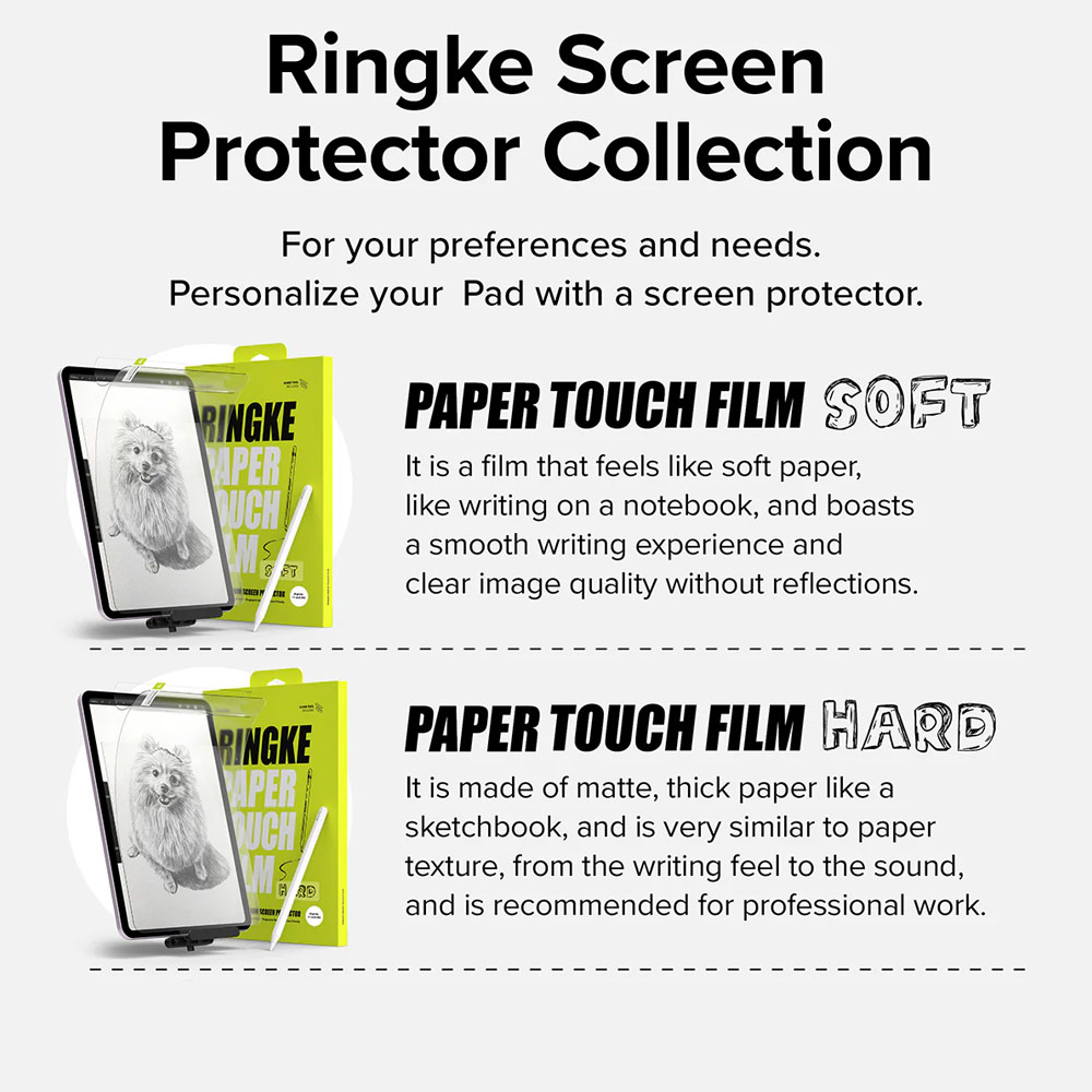Picture of Apple iPad Air 11 M2 2024 Screen Protector | Ringke Soft Film Screen Protector for iPad Air 11 M2 2024 M3 2025 (2pcs)