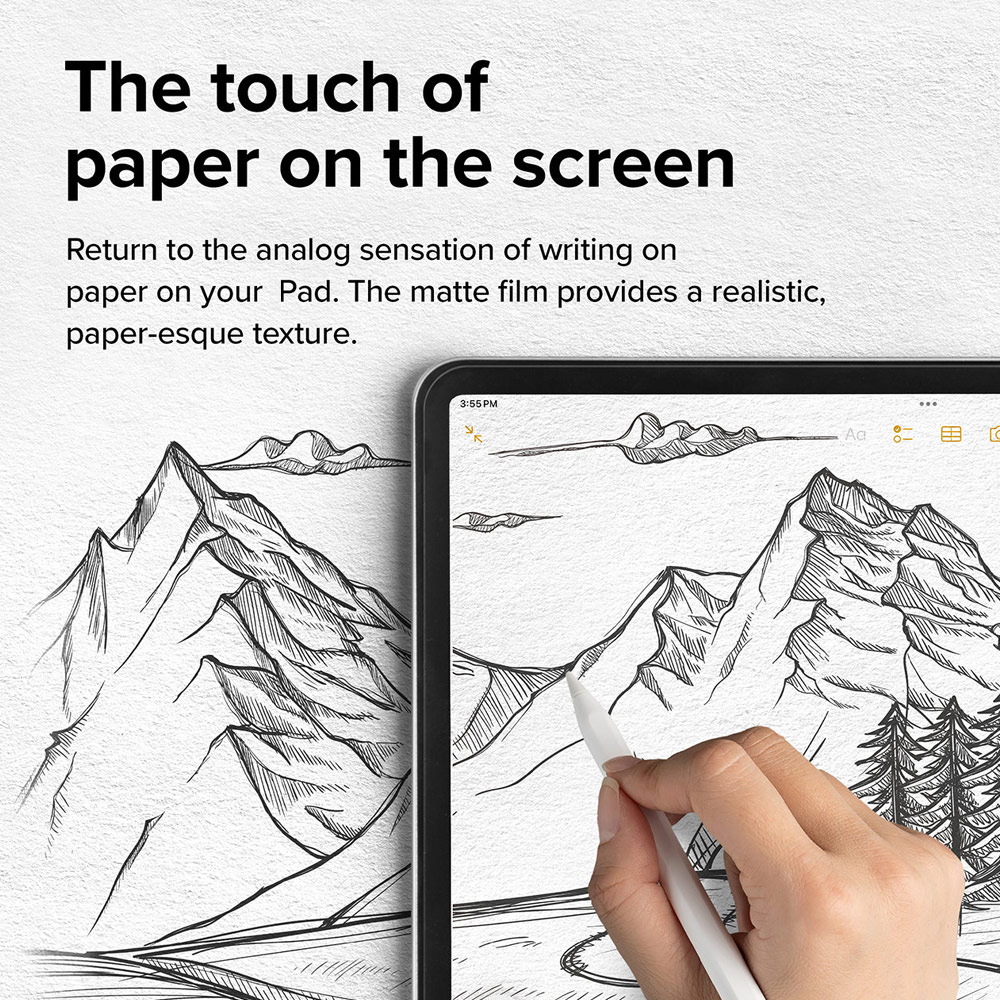 Picture of Apple iPad Air 11 M2 2024 Screen Protector | Ringke Soft Film Screen Protector for iPad Air 11 M2 2024 M3 2025 (2pcs)