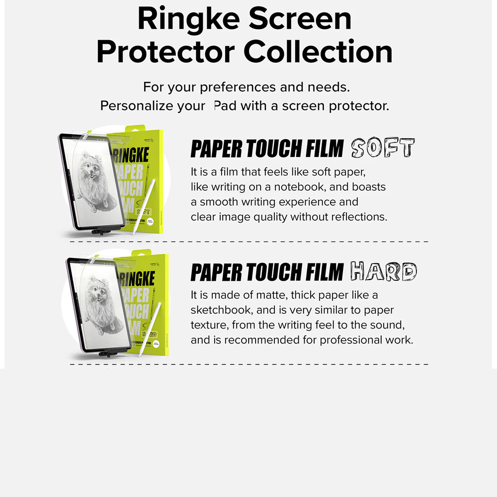 Picture of Apple iPad Air 13  M2 2024 Screen Protector | Ringke Soft Film Screen Protector  for iPad Air 13 M2 2024 M3 2025 (2pcs)