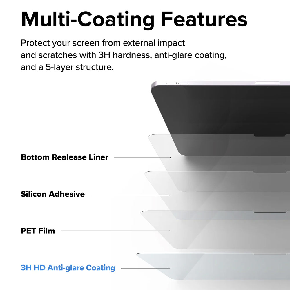 Picture of Apple iPad Air 13  M2 2024 Screen Protector | Ringke Soft Film Screen Protector  for iPad Air 13 M2 2024 M3 2025 (2pcs)