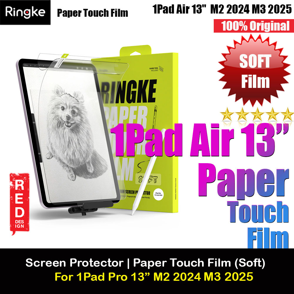 Picture of Ringke Soft Film Screen Protector  for iPad Air 13 M2 2024 M3 2025 (2pcs) Apple iPad Air 13  M2 2024- Apple iPad Air 13  M2 2024 Cases, Apple iPad Air 13  M2 2024 Covers, iPad Cases and a wide selection of Apple iPad Air 13  M2 2024 Accessories in Malaysia, Sabah, Sarawak and Singapore 