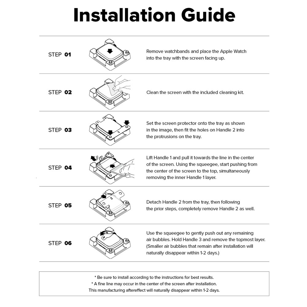 Picture of Apple Watch 10 42mm Screen Protector | Ringke Screen Protector Dual Easy Film Pro High Quality EPU Self Healing Anti Finger Print Soft Screen Protector for Apple Watch Series 10 42mm (Clear) 2pcs